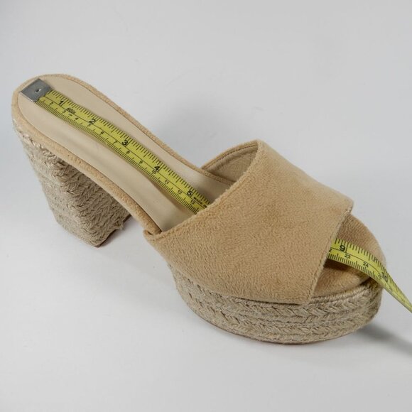 Dee Ocleppo Sunset Platform Espadrille Heel Slip on Sandals 8.5 Sand NEW $325 - Picture 16 of 16